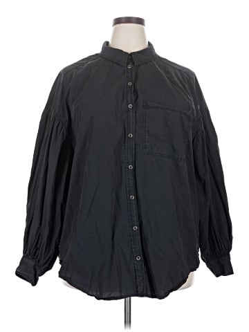 Pilcro 3/4 Sleeve Button-Down Shirt (view 1)