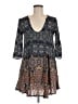 Ecote 100% Rayon Paisley Gray Casual Dress Size 8 - photo 1