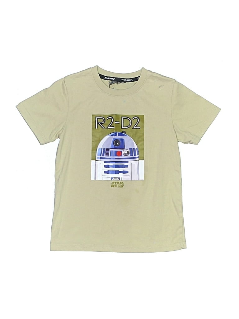 Pre-owned Star Wars Kids' Short Sleeve T-shirt In Ivory