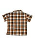 DKNY 100% Cotton Plaid Orange Short Sleeve Button-Down Shirt Size S (kids) - photo 2