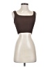CUTS 100% Nylon Stripes Brown Tank Top Size XS - photo 1