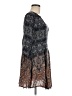 Ecote 100% Rayon Paisley Gray Casual Dress Size 8 - photo 4