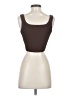 CUTS 100% Nylon Stripes Brown Tank Top Size XS - photo 2