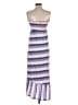 Splendid Stripes Ombre Pink Blue Casual Dress Size M - photo 2