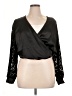 Pleione Black Long Sleeve Blouse Size XL - photo 1
