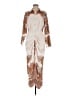 Assorted Brands 100% Polyester Paisley Ivory Casual Dress Size M - photo 1