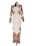 Assorted Brands 100% Polyester Paisley Ivory Casual Dress Size M - photo 2
