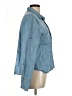 Cloth & Stone Blue Long Sleeve Button-Down Shirt Size L - photo 4