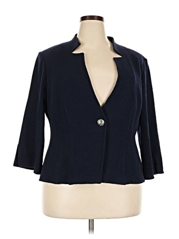 St. John Caviar Wool Blazer (view 1)