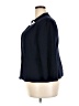 St. John Caviar Blue Wool Blazer Size 18 - photo 5