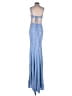 Jovani 100% Polyester Blue Cocktail Dress Size 0 - photo 2
