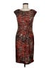 Anne Klein Graphic Brown Cocktail Dress Size 8 - photo 1