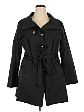 Black Rivet Trenchcoat