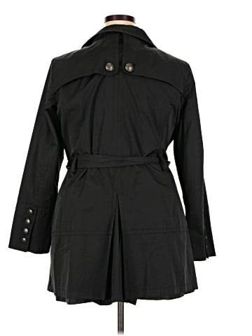 Black Rivet Trenchcoat (view 2)