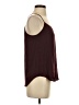 Ann Taylor LOFT 100% Polyester Solid Burgundy Sleeveless Blouse Size XS - photo 4