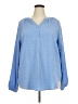 Dokotoo 100% Polyester Blue Long Sleeve Polo Size XXL - photo 1