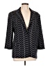 misook Chevron-herringbone Black Blazer Size L - photo 1