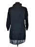 XCVI Blue Black 3/4 Sleeve Silk Top Size L - photo 2