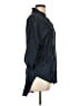XCVI Blue Black 3/4 Sleeve Silk Top Size L - photo 4