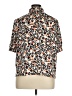 On 34th Animal Print Brown Short Sleeve Blouse Size XL - photo 2