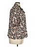 On 34th Animal Print Brown Short Sleeve Blouse Size XL - photo 4