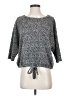 Ember 100% Polyester Gray 3/4 Sleeve Top Size S - photo 1