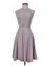 St. John Solid Gray Cocktail Dress Size 6 - photo 1