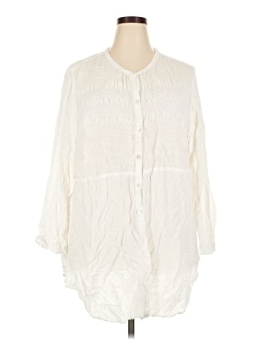 J.Jill 3/4 Sleeve Button-Down Shirt (view 1)