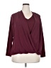 Alfani Burgundy Long Sleeve Blouse Size 18 - photo 1