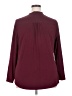 Alfani Burgundy Long Sleeve Blouse Size 18 - photo 2