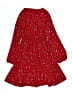 Lands' End 100% Polyester Hearts Red Dress Size 8 - photo 2