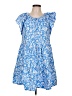 Mud Pie 100% Cotton Floral Blue Sleeveless Top Size L - photo 1