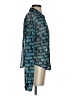 Milano Print Teal Long Sleeve Blouse Size XS - photo 4