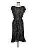 Max Studio Paisley Black Casual Dress Size M - photo 1