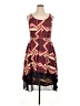 Xhilaration 100% Rayon Graphic Burgundy Cocktail Dress Size XL - photo 1