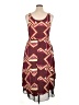 Xhilaration 100% Rayon Graphic Burgundy Cocktail Dress Size XL - photo 2