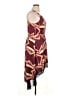 Xhilaration 100% Rayon Graphic Burgundy Cocktail Dress Size XL - photo 4