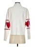 Maeve Hearts White Turtleneck Sweater Size XS - photo 2