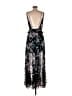 Express 100% Polyester Floral Black Casual Dress Size 8 - photo 2
