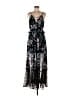 Express 100% Polyester Floral Black Casual Dress Size 8 - photo 1