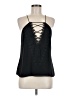 WAYF 100% Polyester Black Sleeveless Blouse Size M - photo 1
