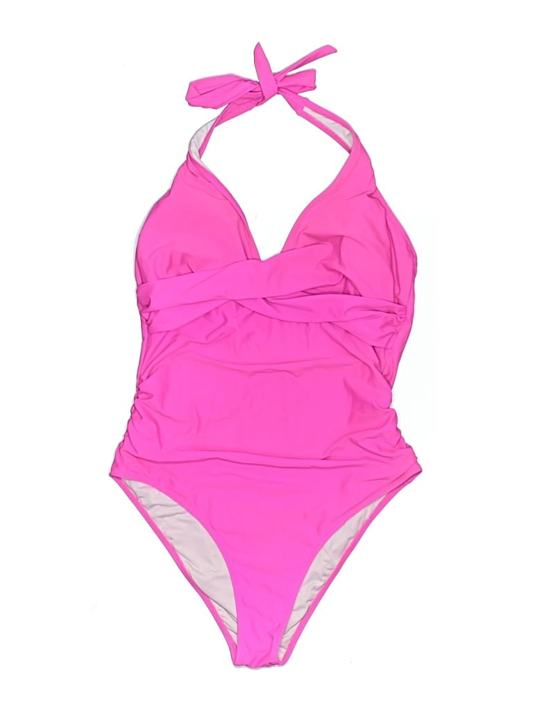 Pre-owned Unbranded One Piece Swimsuit In Pink