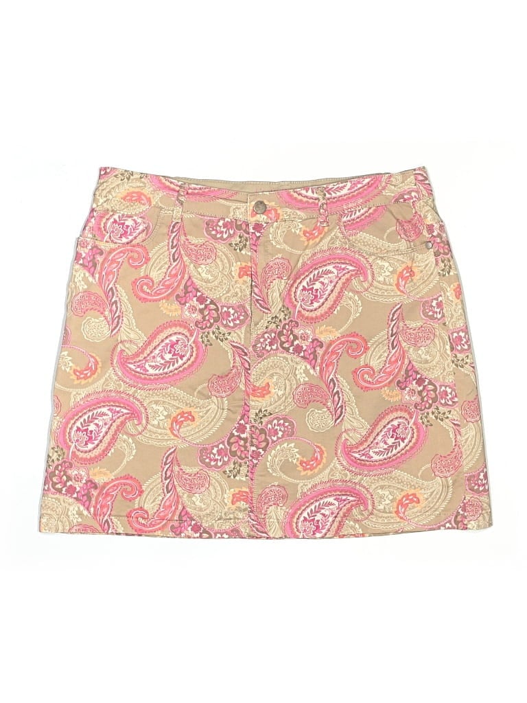 Pre-owned Croft & Barrow Casual Skirt In Tan
