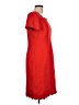 Talbots Solid Red Casual Dress Size 10 - photo 4