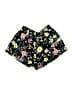 Active USA 100% Polyester Floral Black Shorts Size S - photo 2