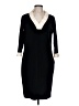 Sara Campbell 100% Polyester Black Casual Dress Size L - photo 1