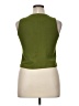 Tulle Green Sleeveless Blouse Size XL - photo 2
