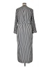 Chico's 100% Polyester Stripes Black Casual Dress Size XL Petite - photo 2