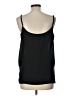 Comme 100% Polyester Black Sleeveless Blouse Size L - photo 2