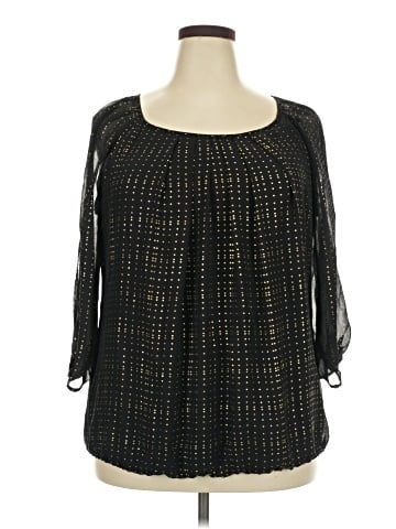 Sara Michelle 3/4 Sleeve Blouse (view 1)